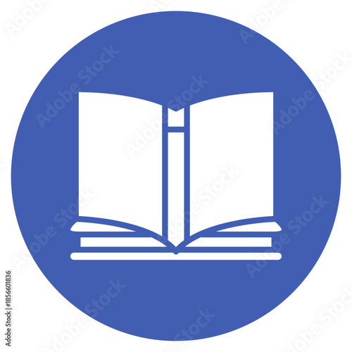 Book icon vector image. Can be used for Printing.