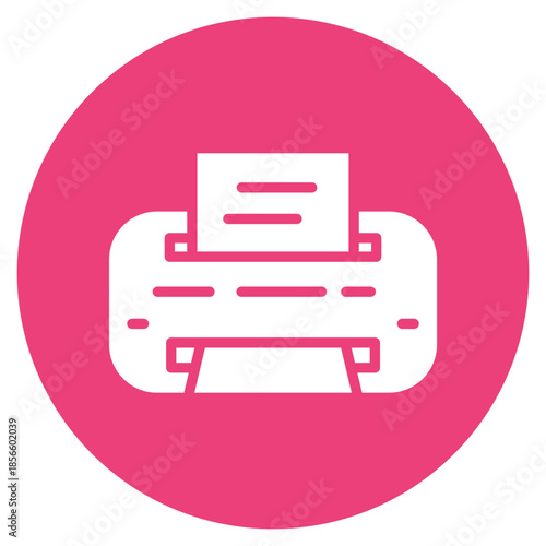 Send To Printer icon vector image. Can be used for Printing.