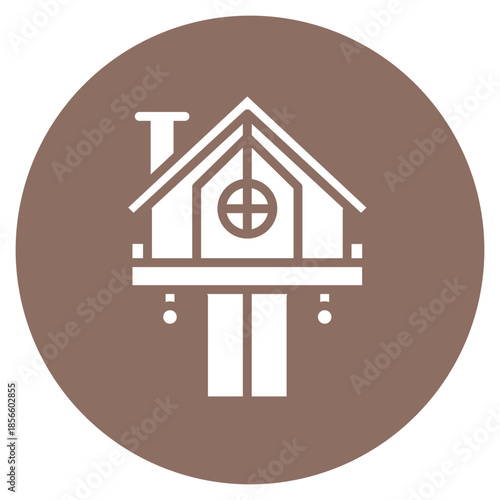 Clubhouse icon vector image. Can be used for Golf.
