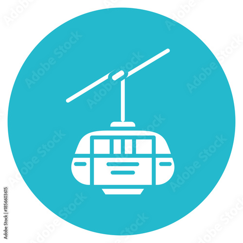 Cable Car icon vector image. Can be used for Ski Resort.