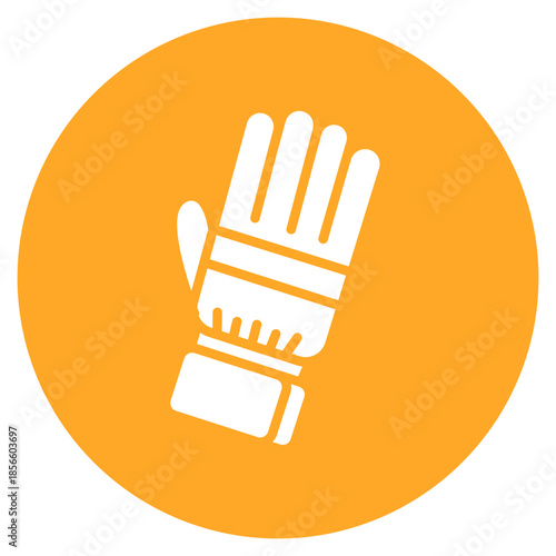 Ski Gloves icon vector image. Can be used for Ski Resort.