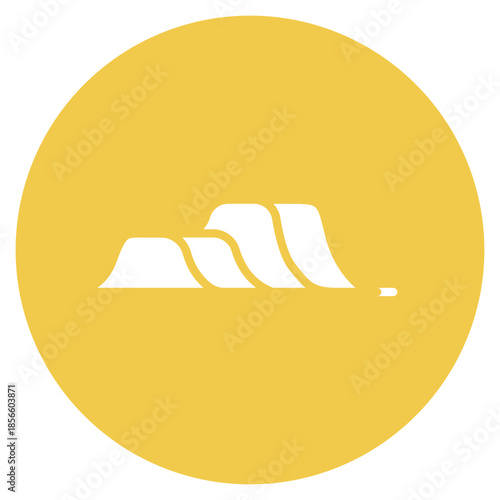 Terrain Park icon vector image. Can be used for Ski Resort.