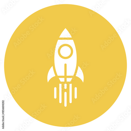 Rocket icon vector image. Can be used for Shooting.
