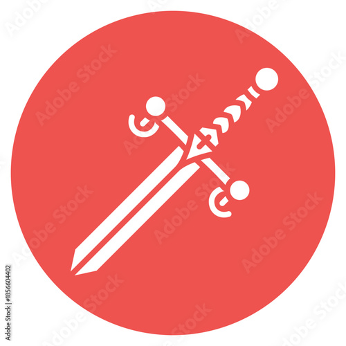 Excalibur icon vector image. Can be used for Fairytale.