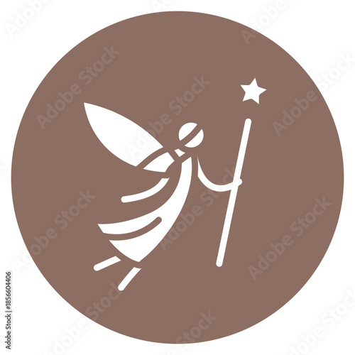Fairy icon vector image. Can be used for Fairytale.