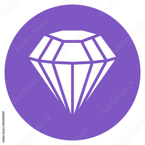 Gem icon vector image. Can be used for Fairytale.