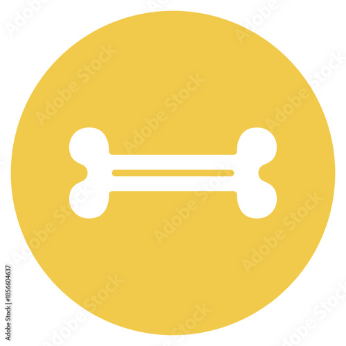 Bone icon vector image. Can be used for Veterinary.