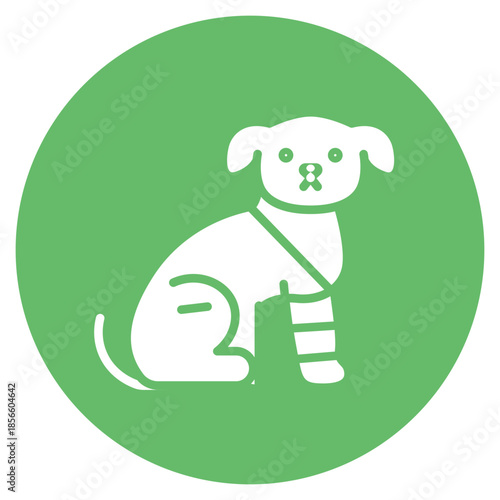 Injured Dog icon vector image. Can be used for Veterinary.