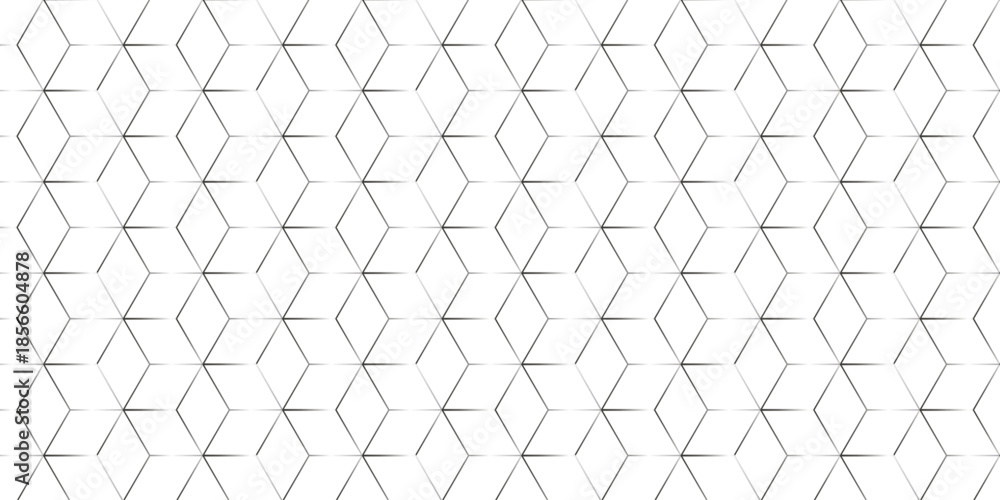 Fototapeta premium Vector abstract square modern tech grid line box. metal cube creative geometric fabric wall tiles gradient web triangle diamond honeycomb hexagon art decorative textile design.