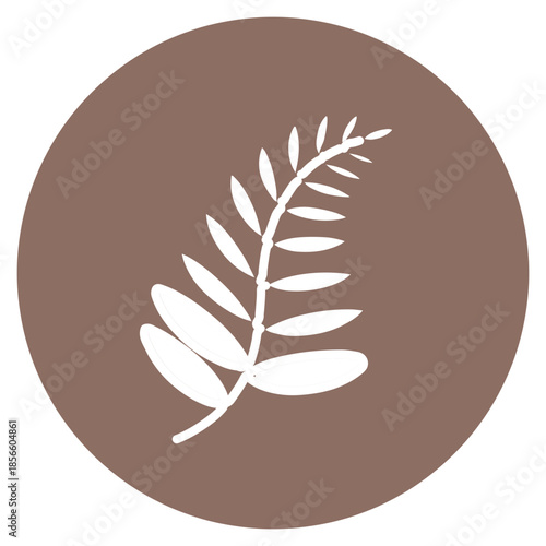 Fern icon vector image. Can be used for Rainforest.