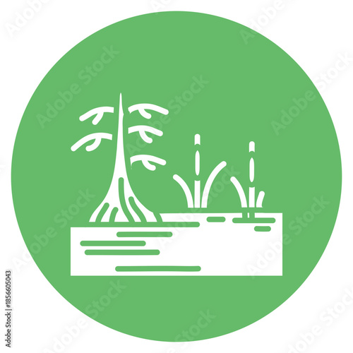 Swamp icon vector image. Can be used for Rainforest.