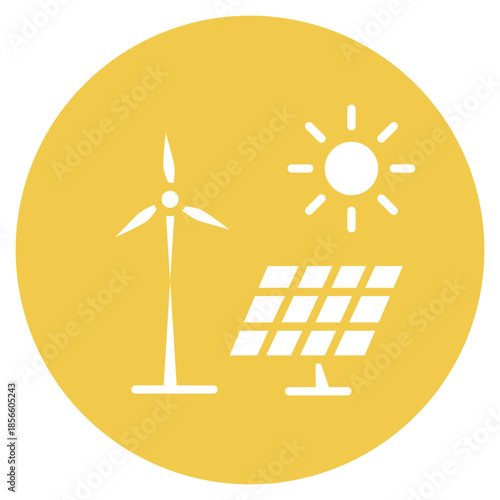 Renewable Resources icon vector image. Can be used for Global Warming.