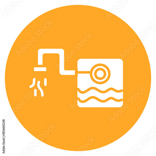 Sewage Treatment icon vector image. Can be used for Global Warming.