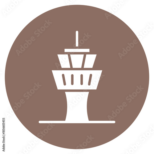 Control Tower icon vector image. Can be used for Crisis Mangement.