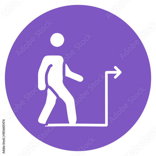 Evacuation Route icon vector image. Can be used for Crisis Mangement.