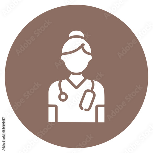 Burn Care Nurse icon vector image. Can be used for Nursing.