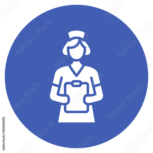 Geriatric Nurse icon vector image. Can be used for Nursing.