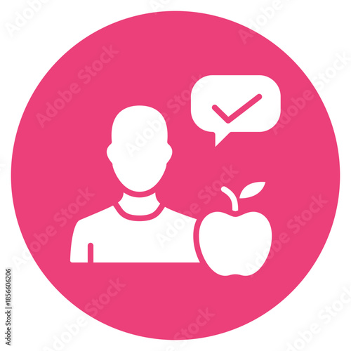 Nutrition Counseling icon vector image. Can be used for Nursing.
