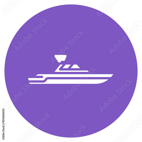Patrol Boat icon vector image. Can be used for Public Services.