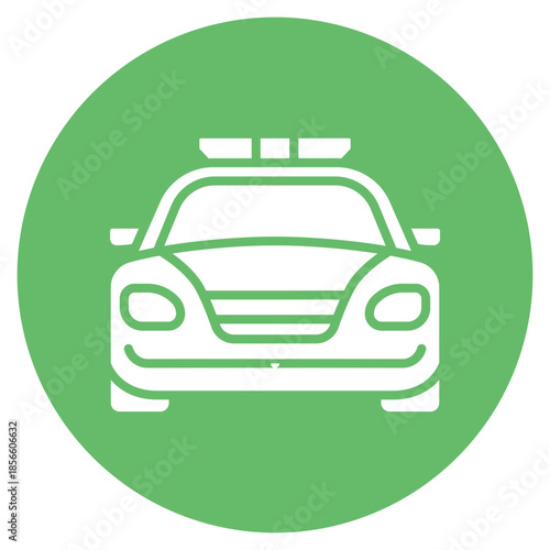 Patrol Car icon vector image. Can be used for Public Services.