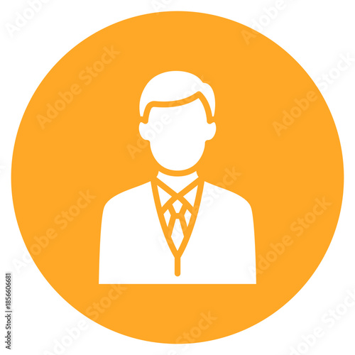 Public Information Officer icon vector image. Can be used for Public Services.