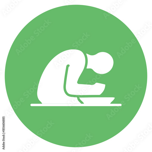 Disordered Eating icon vector image. Can be used for Addiction.