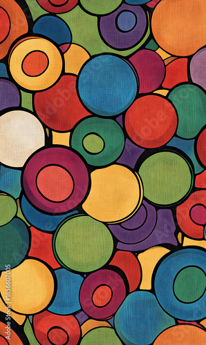 Wallpaper Mural Tile or carpet pattern background with decorative, symmetrical elements. Ideal for wallpaper, textiles, or digital design projects. Torontodigital.ca