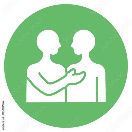 Peer Support icon vector image. Can be used for Addiction.
