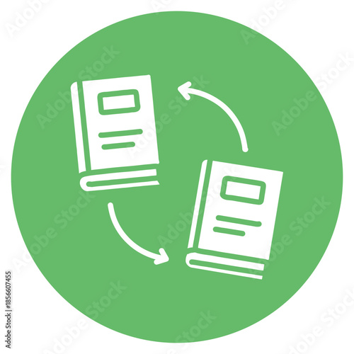 Book Exchange icon vector image. Can be used for Coworking Space.
