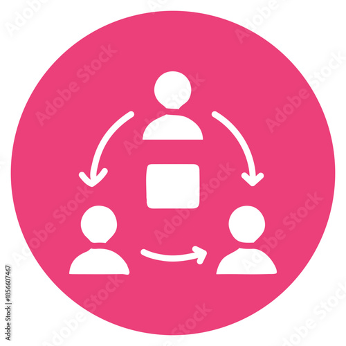 Collaboration Hub icon vector image. Can be used for Coworking Space.