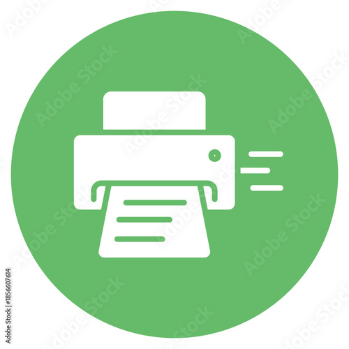 High-Speed Printer icon vector image. Can be used for Coworking Space.