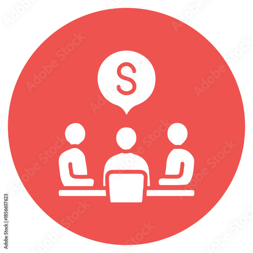 Investor Meetups icon vector image. Can be used for Coworking Space.