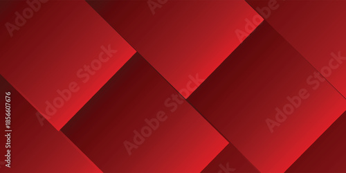 Red geometric abstract background. Vector illustration