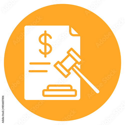 Administrative Fine icon vector image. Can be used for Compliance And Regulation.