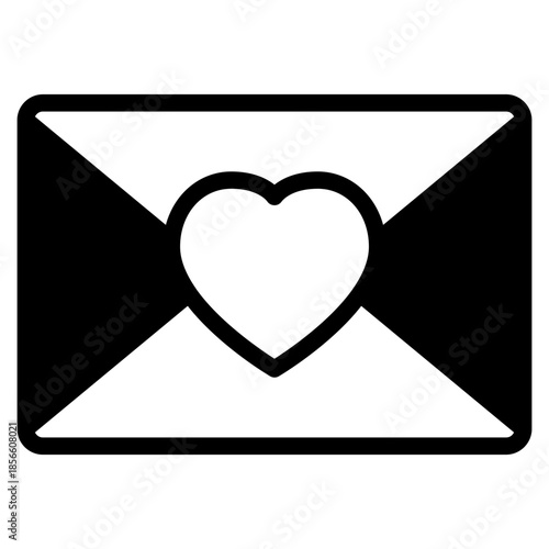 Envelope with Heart Symbol