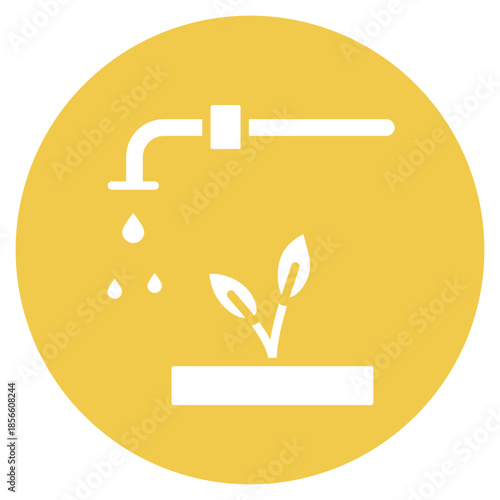 Irrigation System icon vector image. Can be used for Agriculture.