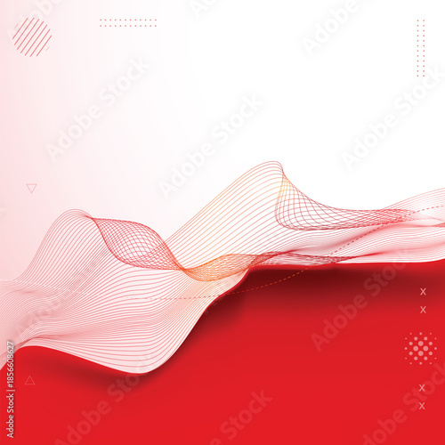 Abstract red wave pattern. Abstract Background