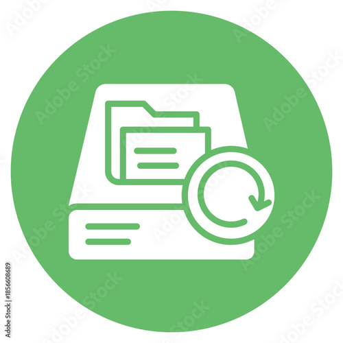 File Backup icon vector image. Can be used for Documents And Files.