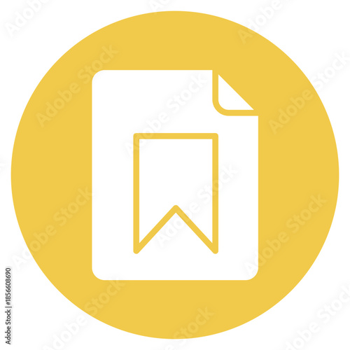 File Bookmark icon vector image. Can be used for Documents And Files.