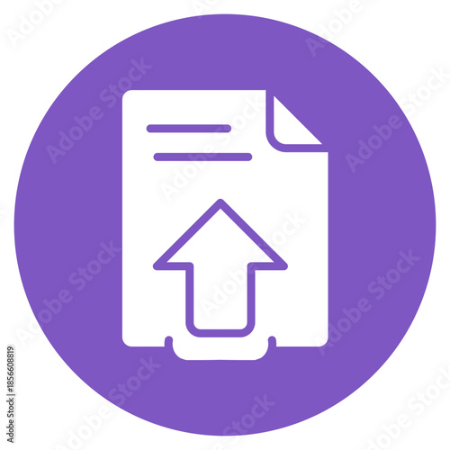 File Upload icon vector image. Can be used for Documents And Files.