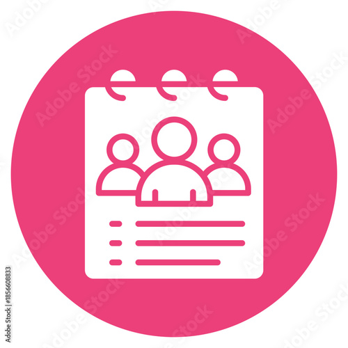 Meeting Notes icon vector image. Can be used for Documents And Files.