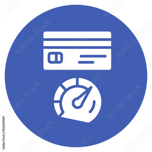 Credit Utilization icon vector image. Can be used for Credit And Loan.