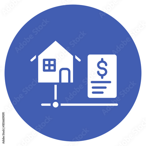Home Equity Loan icon vector image. Can be used for Credit And Loan.