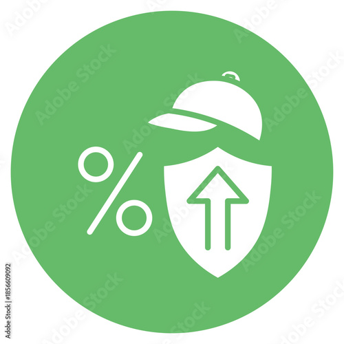 Interest Rate Cap icon vector image. Can be used for Credit And Loan.