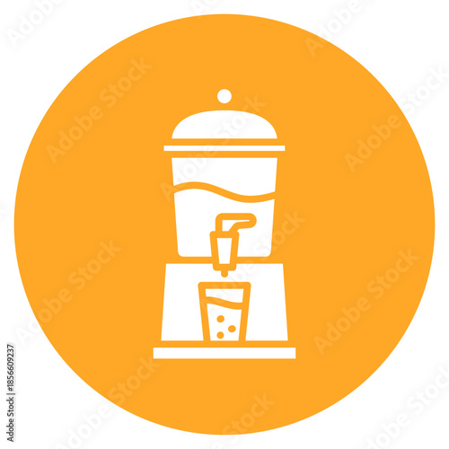 Beverage Dispenser icon vector image. Can be used for Bar.