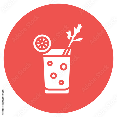 Bloody Mary icon vector image. Can be used for Bar.