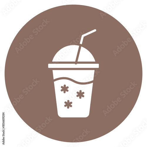 Cold Drink icon vector image. Can be used for Bar.