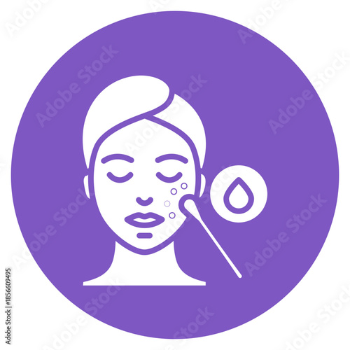 Chemical Peel icon vector image. Can be used for Cosmetology.