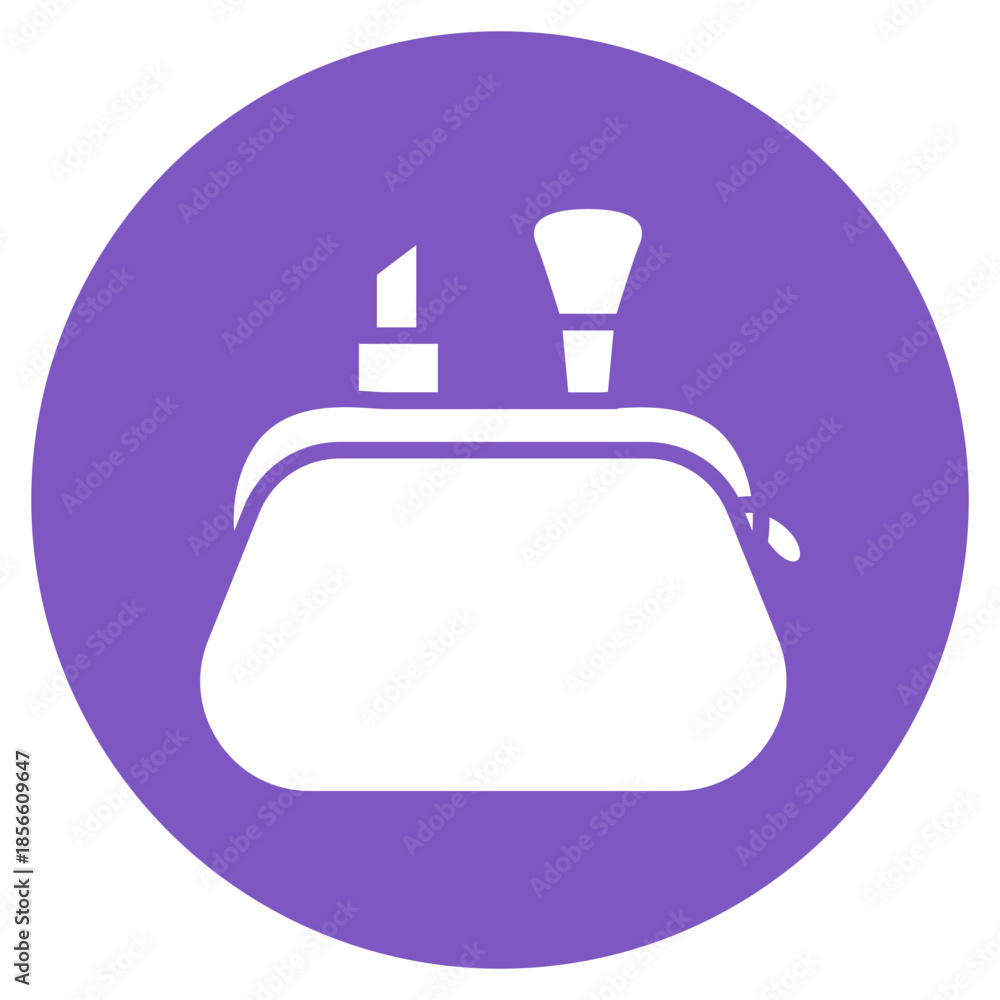 Fototapeta premium Makeup Bag icon vector image. Can be used for Cosmetology.