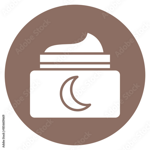 Night Cream icon vector image. Can be used for Cosmetology.